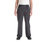 Mercer Culinary M60030BCS1X Millennia Men's Black Cook Pants with White