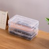 LANIAKEA 12PCS Plastic Pencil Box, Large Capacity Pencil Case, Clear