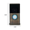 Traditional Video Doorbell Cover (Compatible with Ring 3, 3 Plus,