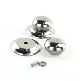 Milisten 1pc Pot Lid Knob Universal Commodities Pot Lid Handle Pan Lid Handle Metal Cotton Ball Holder Standard Pan Replacement Knobs Cookware Replacement Lid Knob Cover Stainless Steel Pot