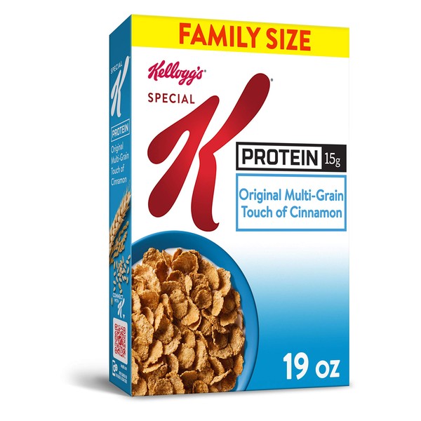 Kellogg's Special K Protein, Breakfast Cereal, Original, Good Source of Protein, Value Size, 19oz Box
