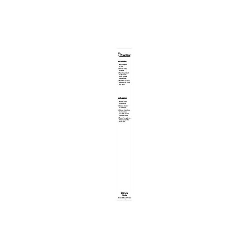 Frost King A62/36WH Premium Extra Wide Aluminum and Vinyl Door