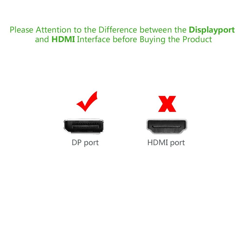 UGREEN DisplayPort Male to DVI Female Converter (20405) (V28-ACBUGN20405)