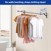 FCCRETA Clothes Rack Wall Mounted - 44'' Pipe Clothing Rack