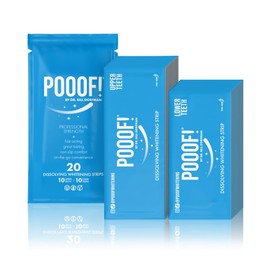 POOOF! Dissolving Teeth Whitening Strips by Dr. Bill Dorfman | 12% Hydrogen Peroxide | No-Slip Melt-Away Advanced Seal | Fast Stain Removal | Enamel & Sensitive Safe | 20 Ct (10-Day) | Polar Mint