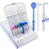 Replacement Tips Compatible with Waterpik Water Flosser, Storage Case and