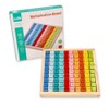 Sky-blue 10279 Wooden Calculator Board Multiplication 101 pieces