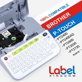 5 Pack Colors + 4 Pack White Compatible Tz Tape 18mm 0.7 Laminated White Laminated Tape TZe-241 TZe-MQP35 12mm 1/2 Inch, Compatible with PTD400 PTD600 PTD400AD PTP710BT