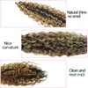 Dsoar Deep Wave Braiding Hair Deep Twist Wavy Synthetic Hair