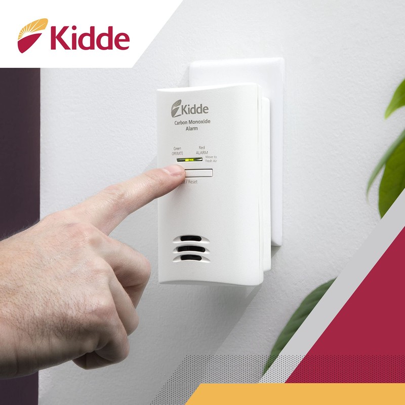 Kidde Carbon Monoxide Detector, Plug In Wall with AA Battery