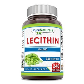 Pure Naturals Lecithin - Geles suaves de liberación rápida, 240 unidades