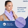 REVIX Neck Heating Pad Microwavable Heated Neck Wrap with Moist