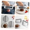 KONTONTY 2Pcs Stainless Steel Burger Press Patty Maker Tool for