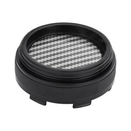 RATCHROLL 4 Pc Universal Wheel Center Caps Hub Caps Rim Center Caps OD: 60mm / 2.36" Black Plastic for Ford for Chevy with Black Carbon Fiber Pattern Sticker