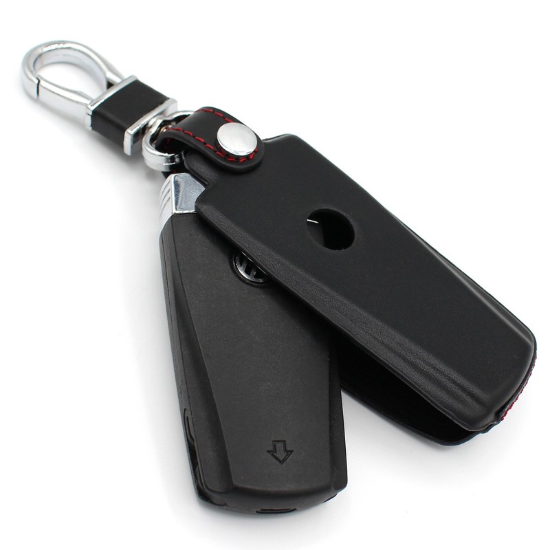 Finest-Folia GmbH Leather Key Case VC Black/Red, Conventional key system