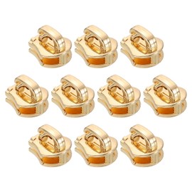 sourcing map 10 Pcs Zipper Sliders, #8 Zipper Pull Replacement for Sewing Bags Coats Jackets Closed-End Pulls Replacing, Light Gold