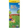 Felt Tip Pens, BLACK, Fibre Fine Point, Pack of 10,