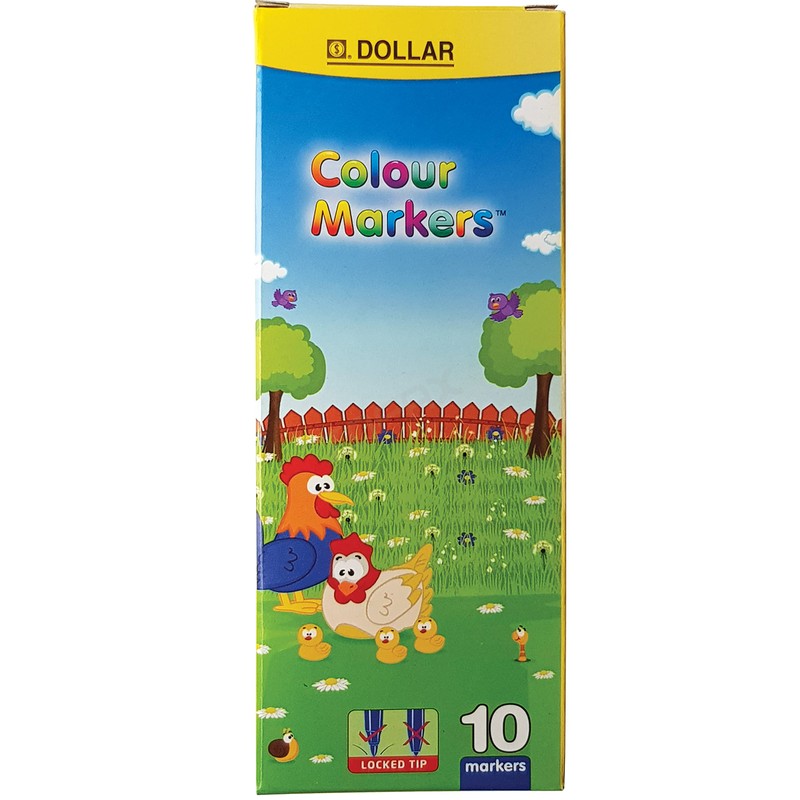 Felt Tip Pens, BLACK, Fibre Fine Point, Pack of 10,