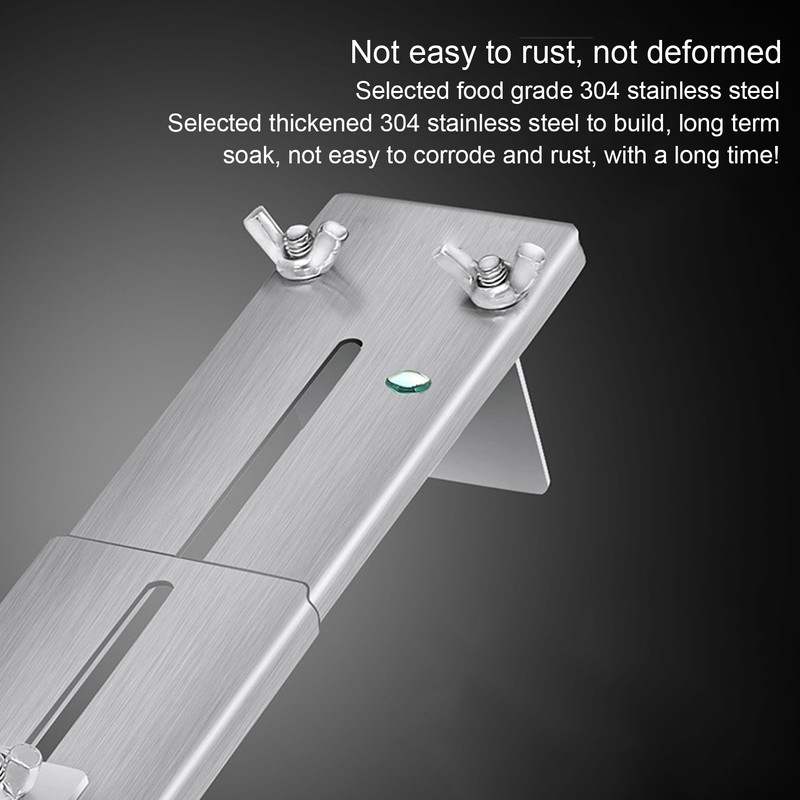 Sharpening Stone Holder 304 Stainless Steel Adjustable Sharpening Whetstone Holder
