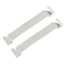 2Pcs Griddle Spatula Holder, Stainless Steel Grill Barbecue Tool Hold Rack Outdoor Camping Picnic BBQ Essentials for Blackstone 5.9x1.0x0.4in