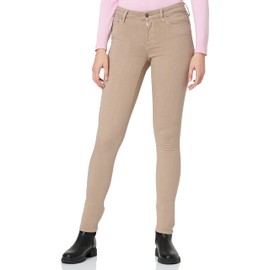 Replay Luzien Women's Skinny Fit Hyperflex Colour X-Lite Jeans with Stretch, Light Taupe 803 (Grey), 29W / 30L, Light Taupe 803