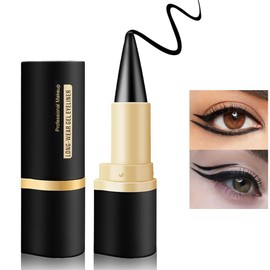 Eyeliner Pencil - Black Eyeliner Pen Gel/Quick Drying Eye Liner/Waterproof Smudge-proof Long Lasting Cat Eye Makeup/Black Smokey Eyeshadow Stick Crayon (Black 04)