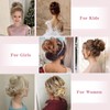 TESS Real Human Hair Bun Elastic Easy Scrunchies Hairpiece Updo