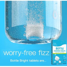 NiTa HyHy Bottle Cleaning Tablets,Stainless Steel Cleaner,Coffee Maker Cleaner Tablets,for Bottle Washer,Coffee Pot,Glass,Thermos,Tumbler,30 pc