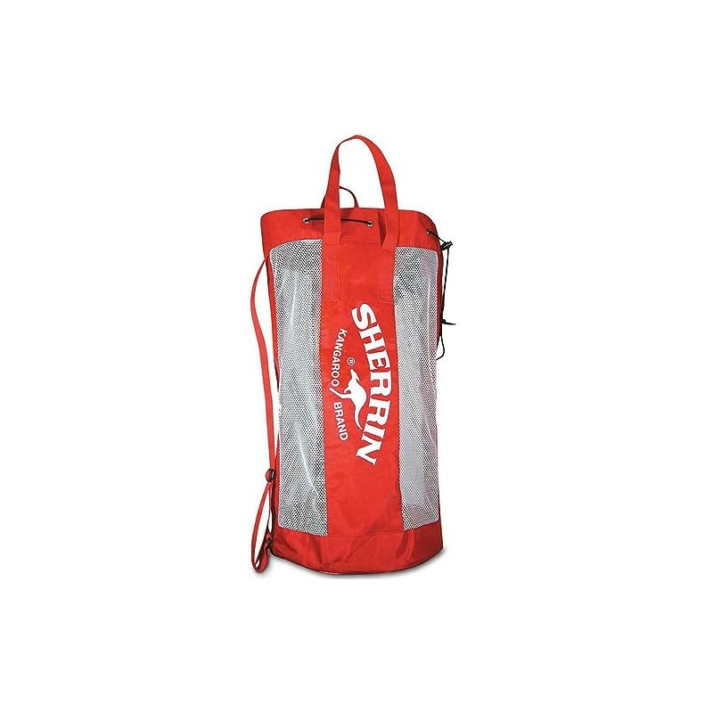Sherrin Training Football Carry Bag, red/white, 18 full sized footballs