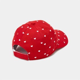 Callaway C24191202 Women's Cap (Heart Pattern, Adjustable Sizing), Golf Hat, 1100_Red