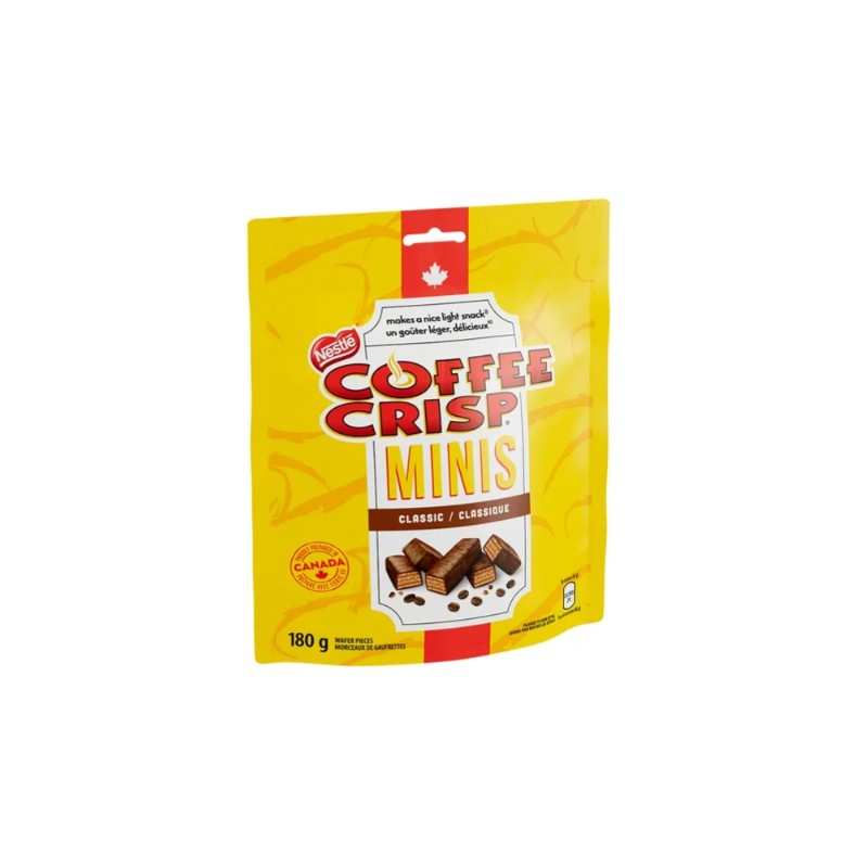 Nestlé Coffee Crisp Minis Wafer Bars Pouch, 180g