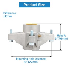 Spindle Assembly 44" 48" 50" 54" 60" Deck for MTD Cub Cadet 2166 GT2544 LT1050 ZForce 50 Craftsman ZTL7500 Lawn Mowers Mandrel Assembly Replaces 918-04394 618-04426 918-04217 618-04217 719-3118