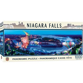 MasterPieces - 1000 Piece Jigsaw Puzzle, Niagara Falls Panoramic, Fun for Adults, Family, Kids 13"x39