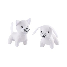 Fun Express Color Your Own Stuffed Dogs & Cats, 12 Pieces