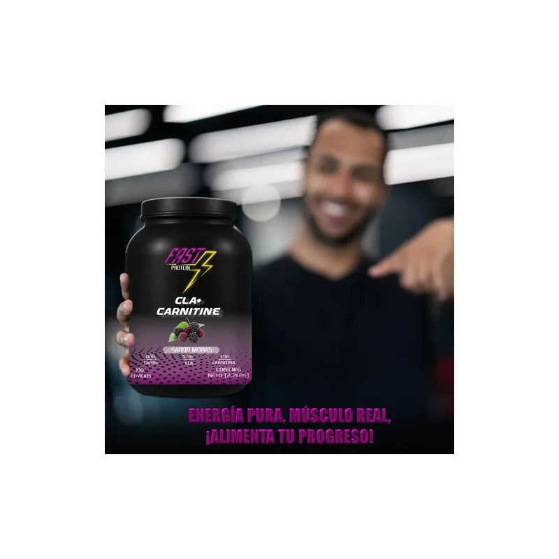 Fast Protein Cla + Carnitina 1kg 100 Servs