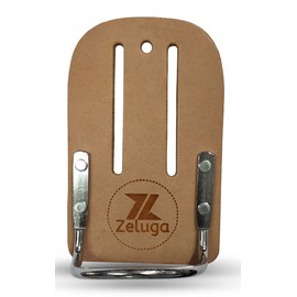 Zeluga 20-205 Heavy Duty Steel Loop Leather Hammer Holder, Natural