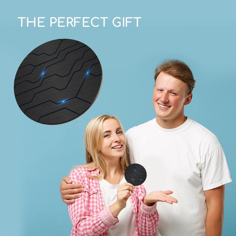 1 x Round Coaster - Futuristic Technology Gaming Style Cork