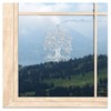 Set of 4 Window Stickers Four Seasons Trees High-Quality Window