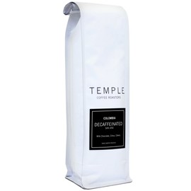 Temple Coffee "Decaf Espresso Blend" Medium Roasted Whole Bean Coffee - 5 Pound Bag