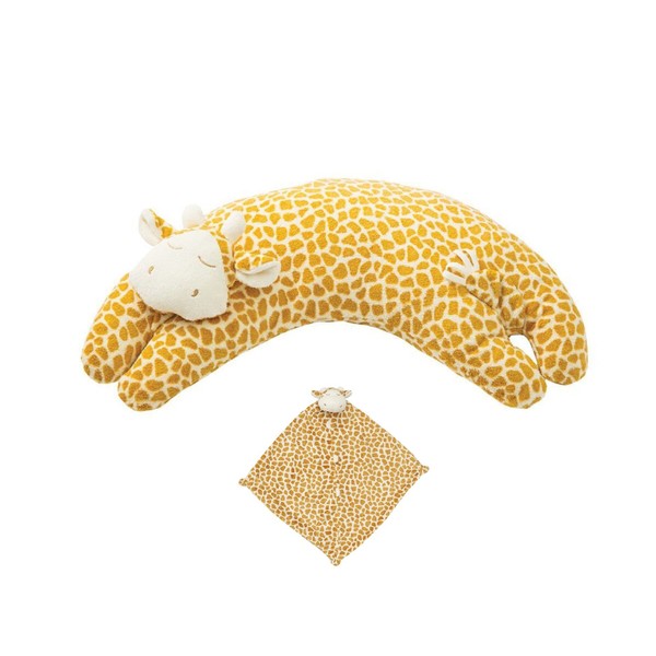 Angel Dear Baby Blankie and Pillow Gift Set, Brown Giraffe.