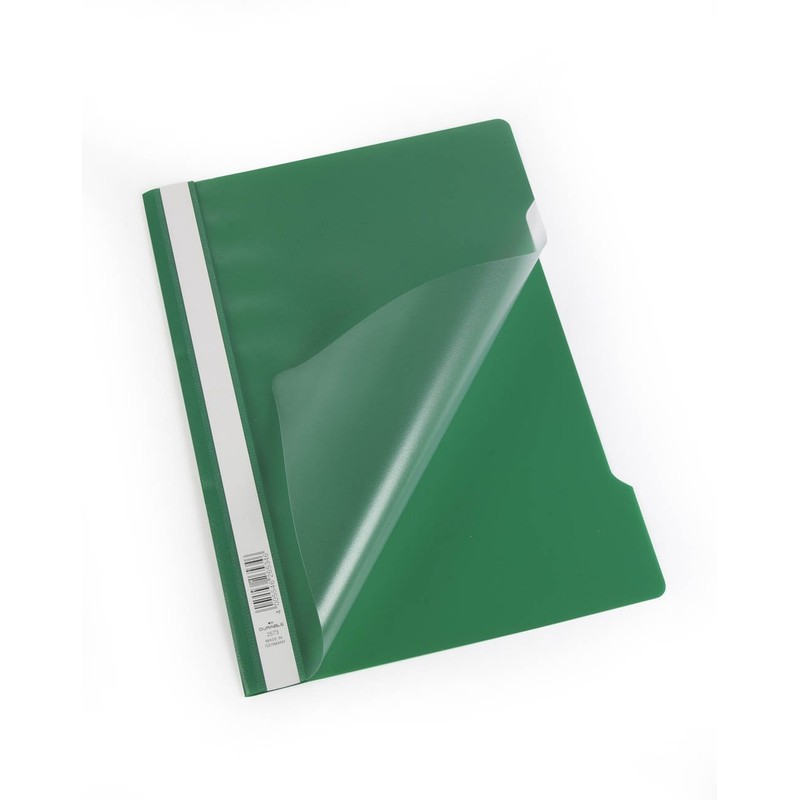 Durable 252305 Clear View Folder-Report File A4 PP, Green -