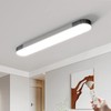 Qcyuui Dimmable LED Ceiling Light Modern Acrylic Linear LED Ceiling