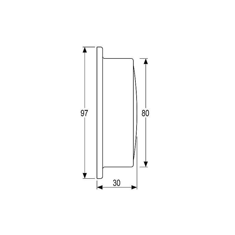 Delite Altitude 848b Barometer Brass Gold 97 x 30 mm