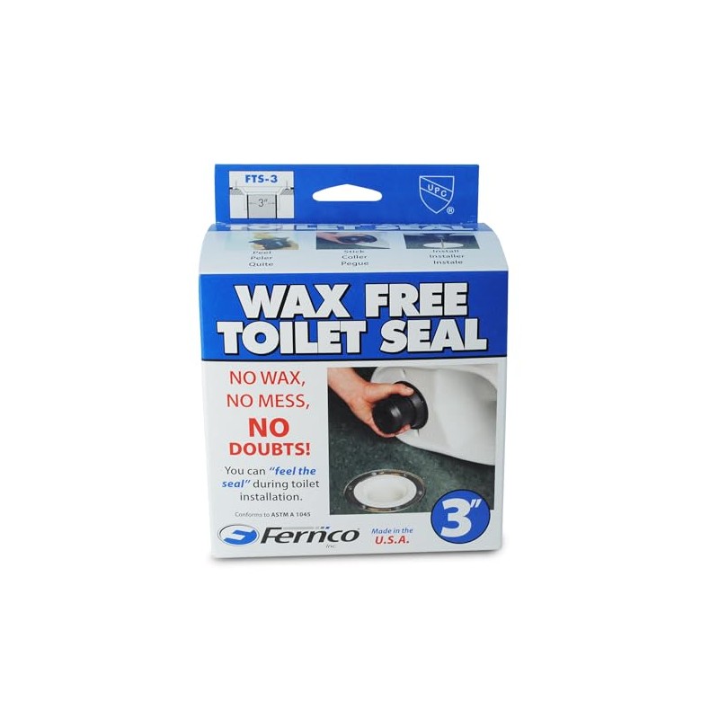 Fernco Wax Free Toilet Seal for 3" Drain Pipe