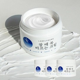 Label Young 쇼킹잘때꼭바르는크림 100g 3개 고수분 고영양 고보습 올인원수분크림/보습탄력 시너지 UP Shocking Night Care Cream 100g 3pcs High Moisture High Nutrition All-in-One Moisturizing Cream / Moisture Elasticity Synergy UP