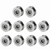 V624ZZ V Deep Groove Ball Bearing Pulley 10pcs For Rail