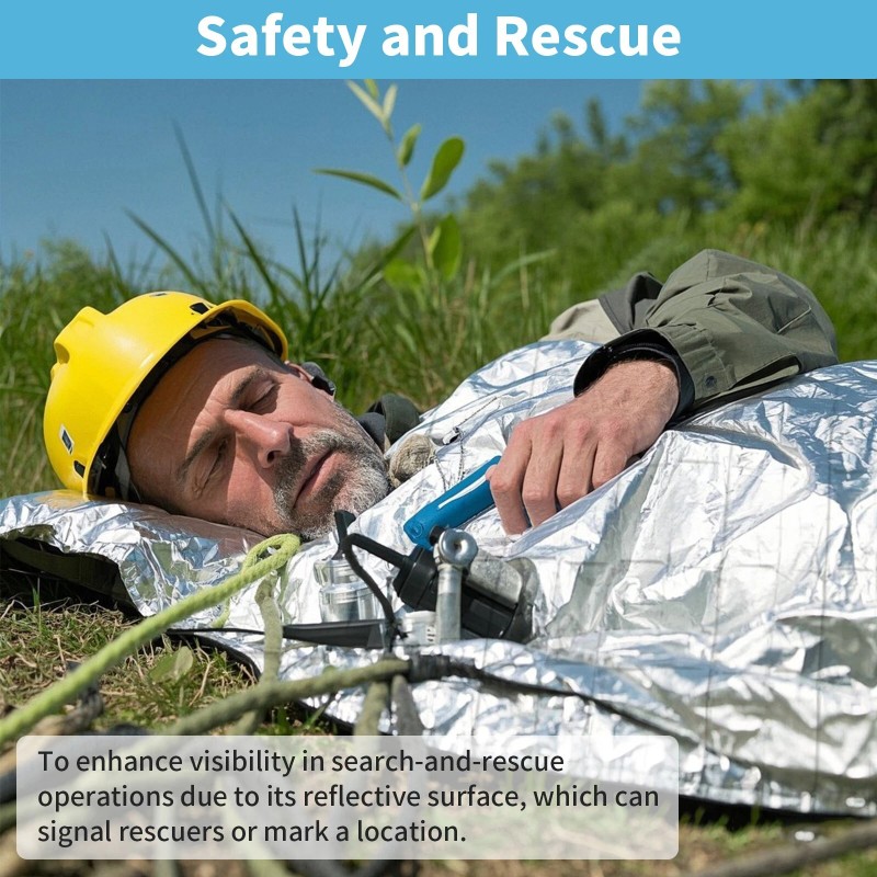 Frontline 8 Pack Emergency Mylar Blankets Thermal Rescue Blanket Survival