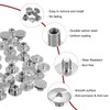 sourcing map 90 Sets Chicago Screw Rivets Metal Phillips Head