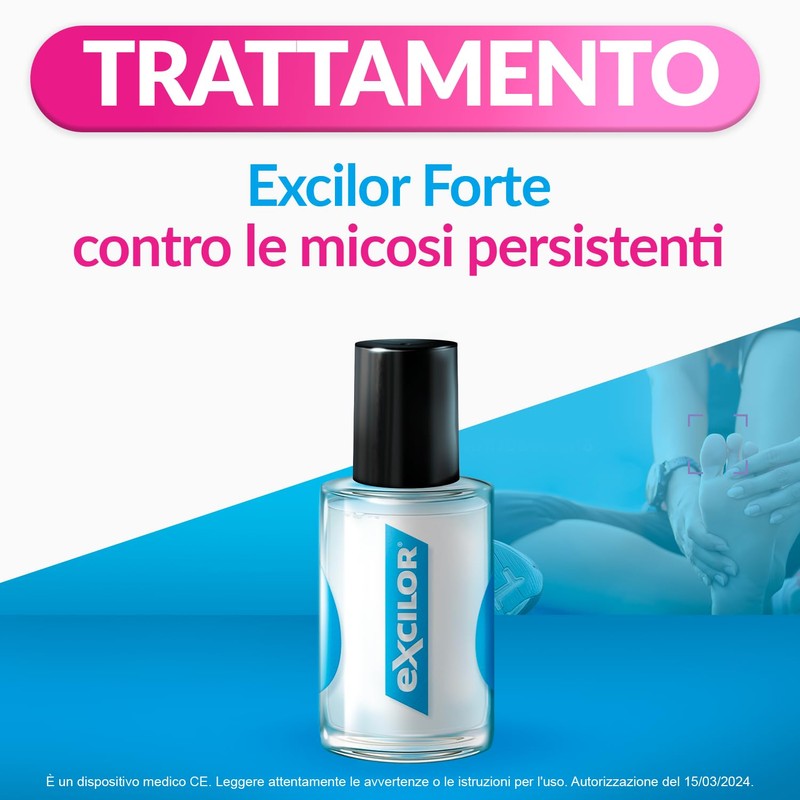 Excilor Micosi dell’unghia Forte, Trattamento della Micosi dell'Unghia Attivo Contro