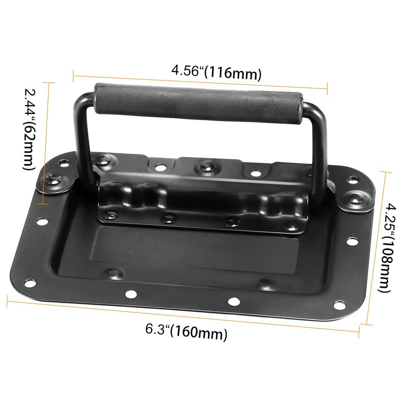 SEUNMUK 6 Pack 6 x 4 Inch Spring Loaded Recessed